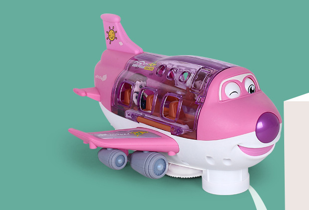 Bump & Go Light-Up Toy Airplane