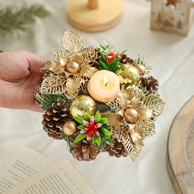 Pinecone Christmas Candle Holder