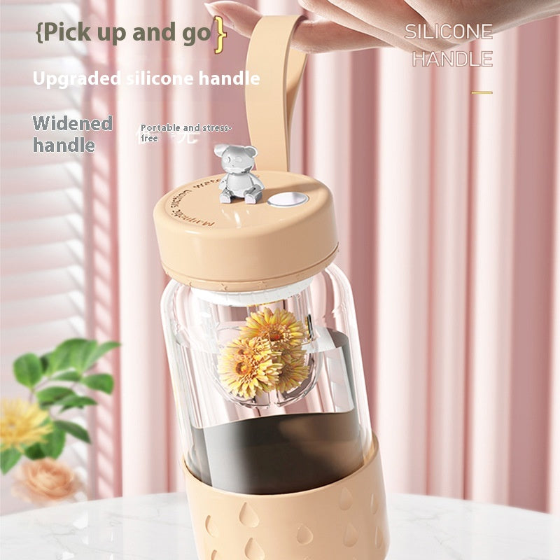 Glass Tea Infuser Tumbler