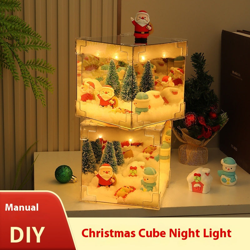 DIY Christmas Mirror Cube Lamp Kit