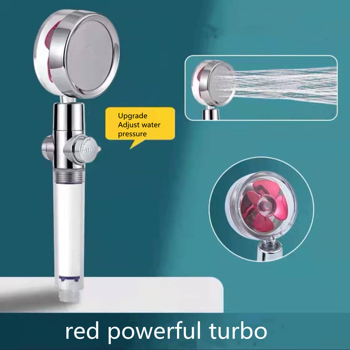 High-Pressure Turbo Fan Shower Head