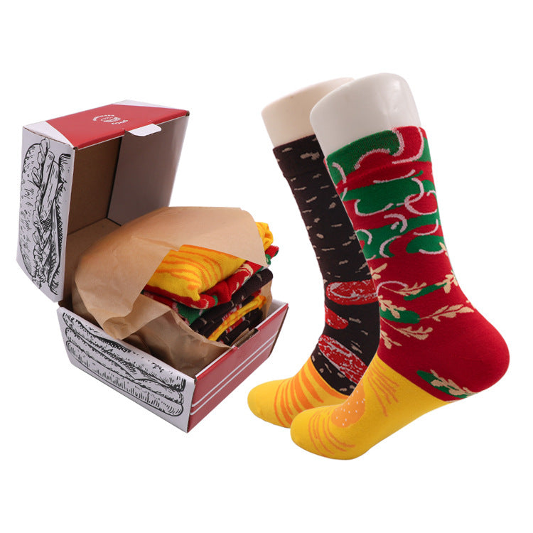 Burger Socks Gift Box