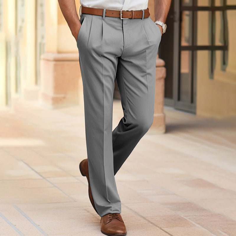 Men's Straight-Leg Dress Pants