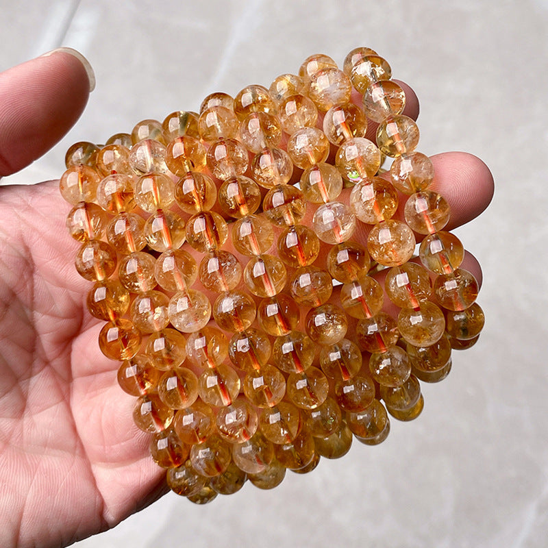 Golden Crystal Bead Bracelet