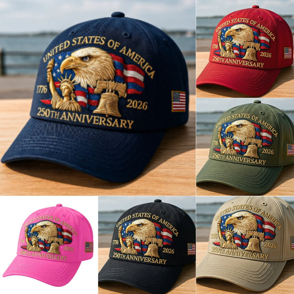 America 250 Eagle Embroidered Cap
