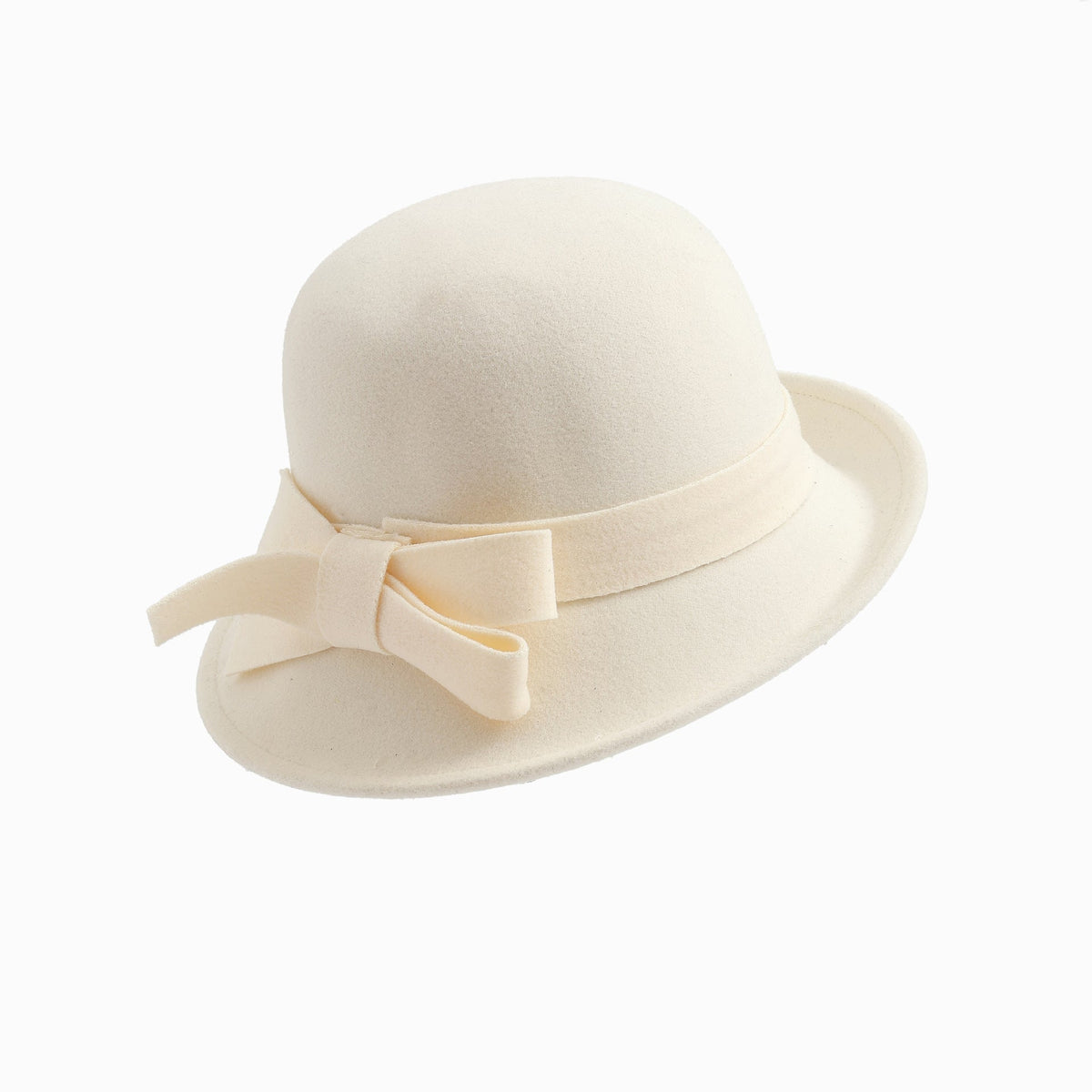 French Retro Wool-Blend Bowler Hat
