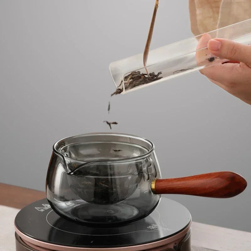 Glass Teapot with Rotating Infuser