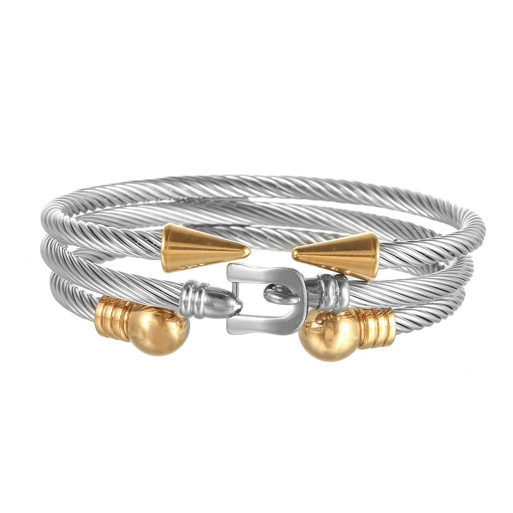 Roman Numeral Bangle Set
