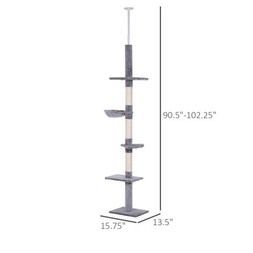 9 ft Floor-to-Ceiling Cat Tree