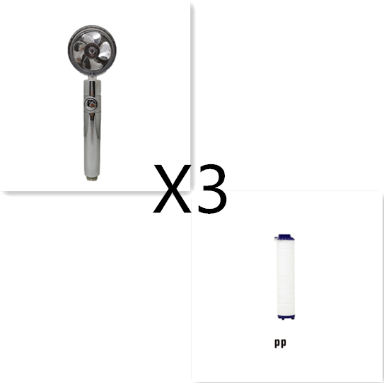 High-Pressure Turbo Fan Shower Head