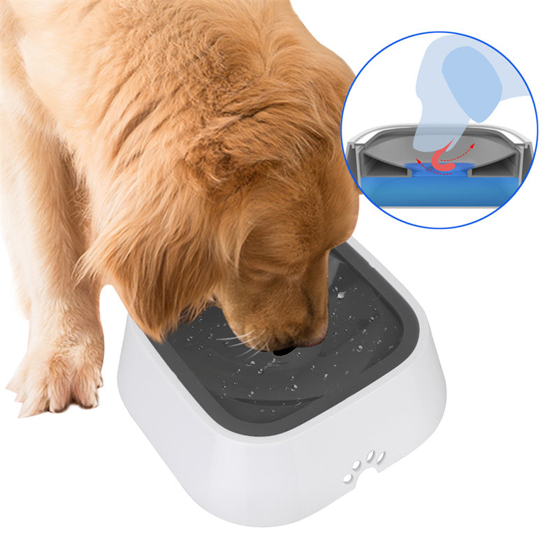 Anti-Splash Floating Pet Water Bowl (1.5 L)