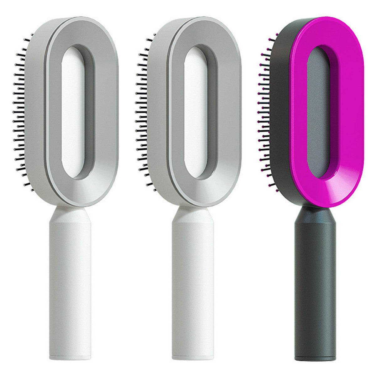 Self-Cleaning Cushion Hair Brush