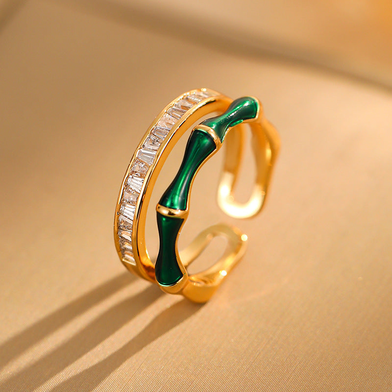 Bamboo-Joint Open Ring