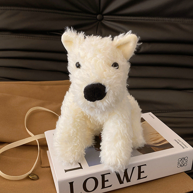 Fluffy Puppy Plush Shoulder Bag