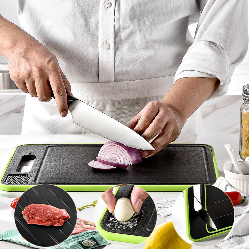 Defrosting Cutting Board with Sharpener