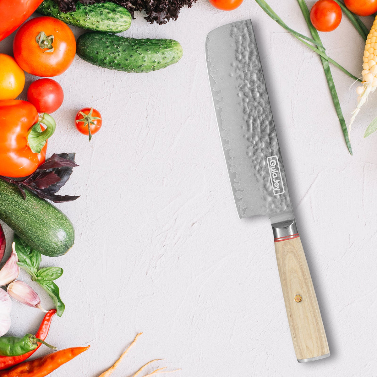 67-Layer Damascus Kitchen Knife