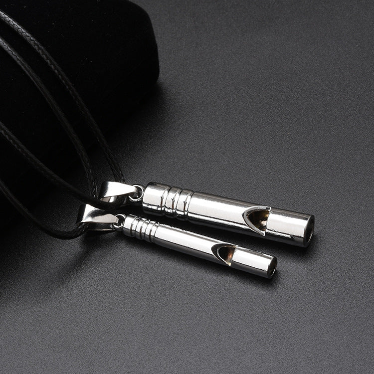 Steel Whistle Keychain