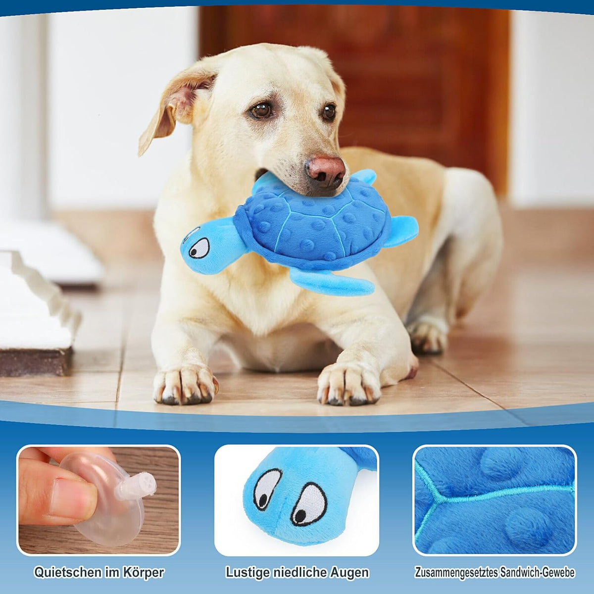 Squeaky Sea Turtle Dog Toy