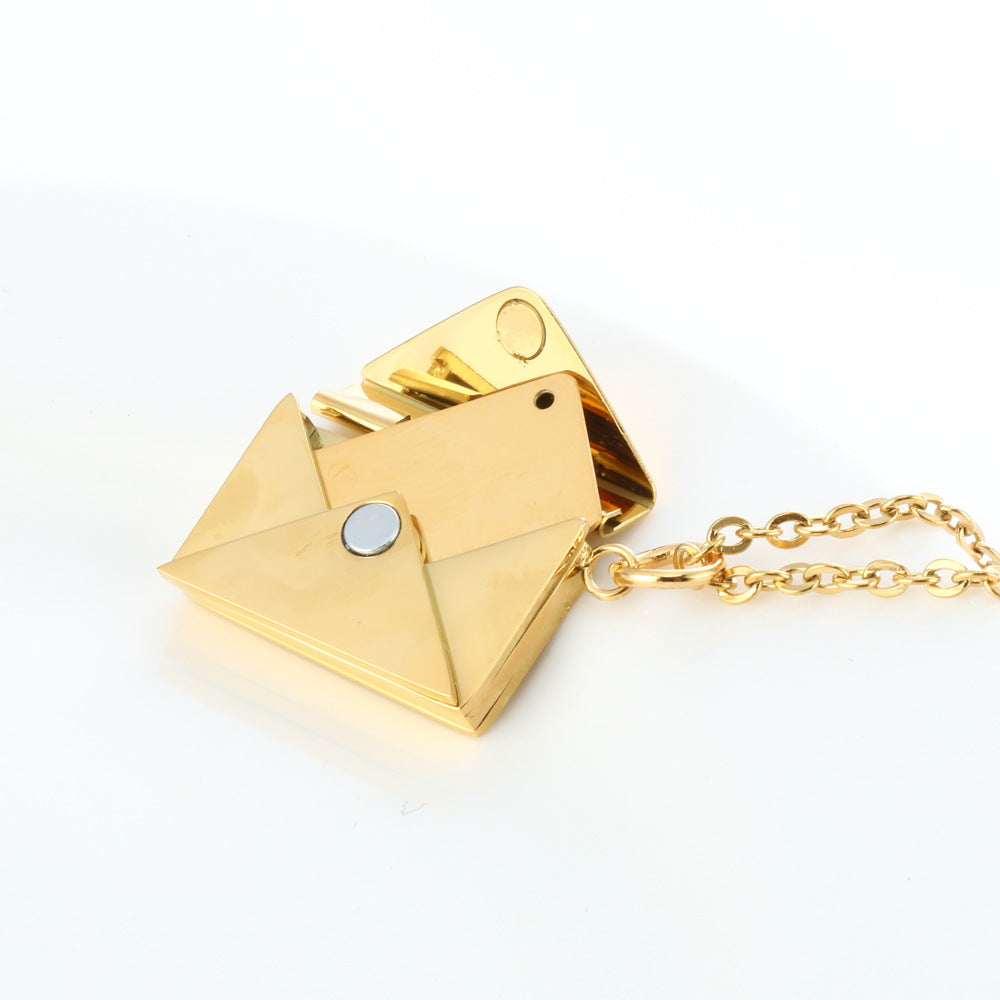 Secret Message Envelope Necklace
