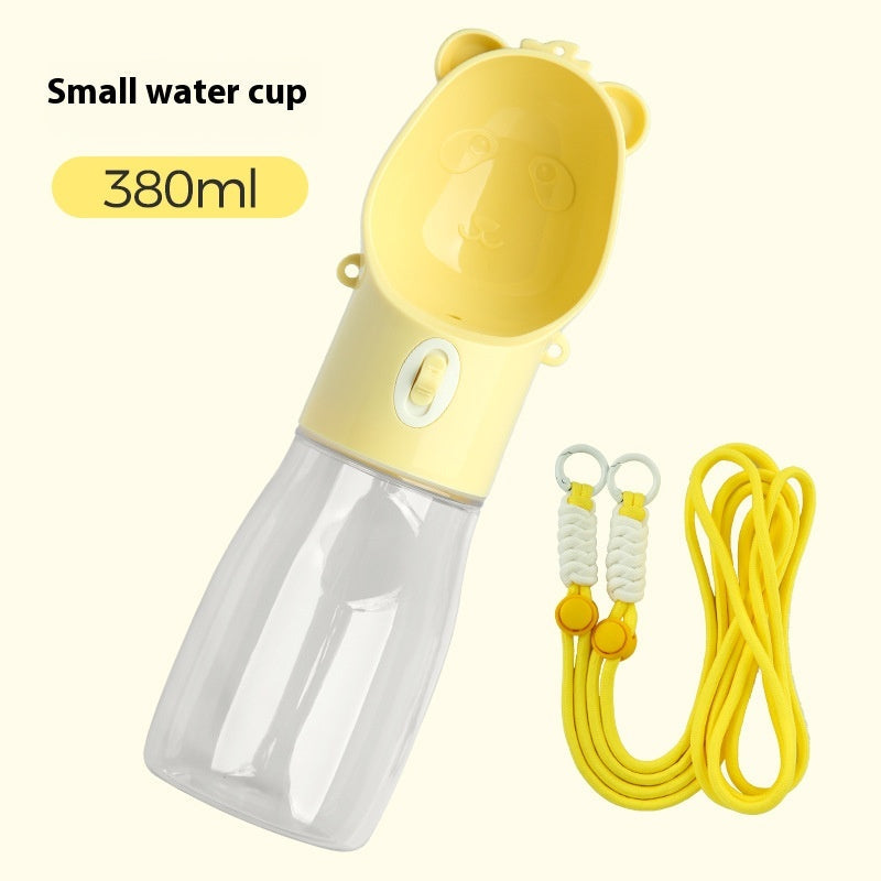2-in-1 Travel Pet Water Bottle & Food Container
