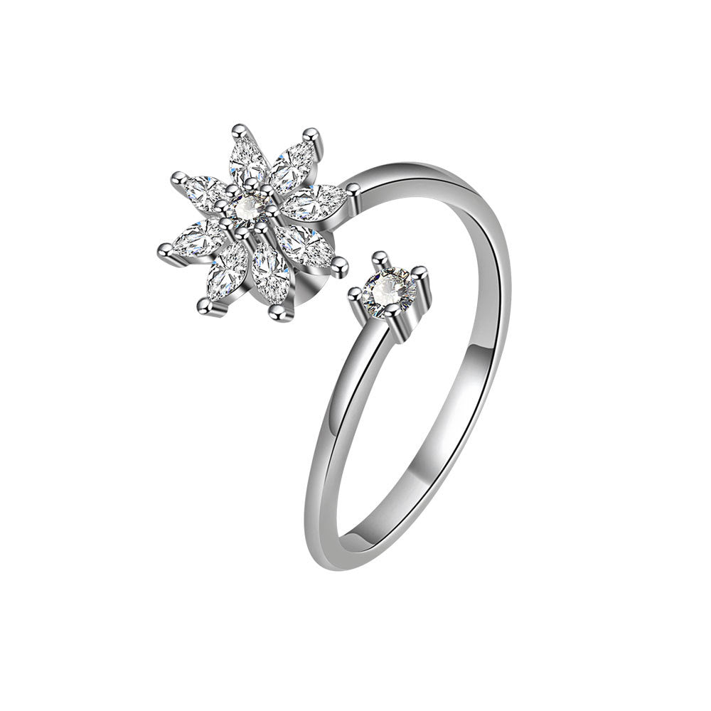 Snowflake Spinner Ring