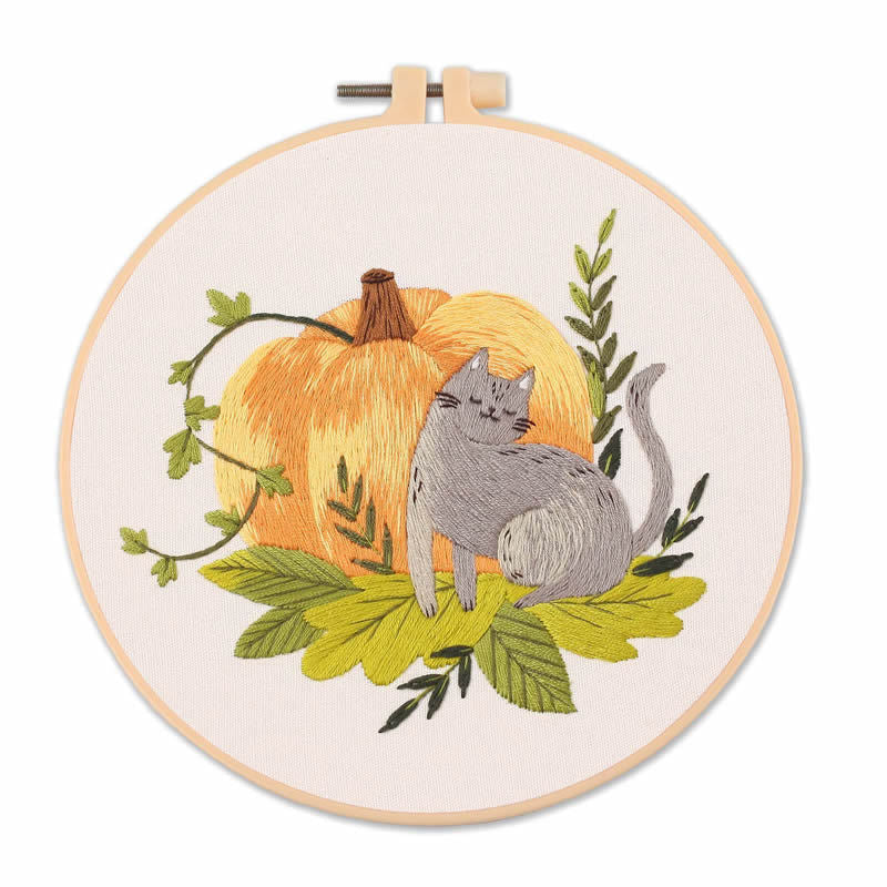 Cat Embroidery Kit