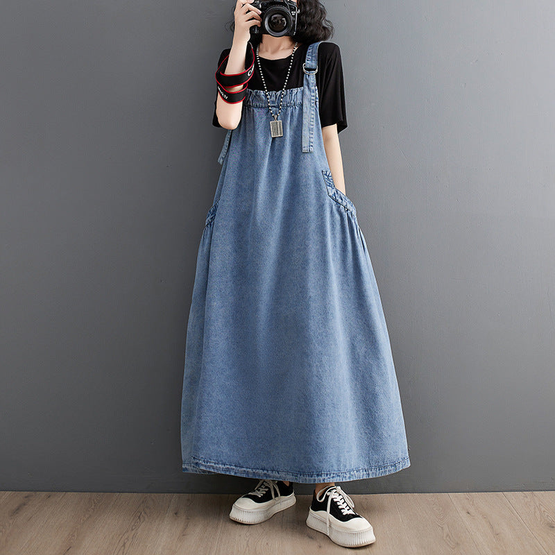 Women's Denim Overall Dress