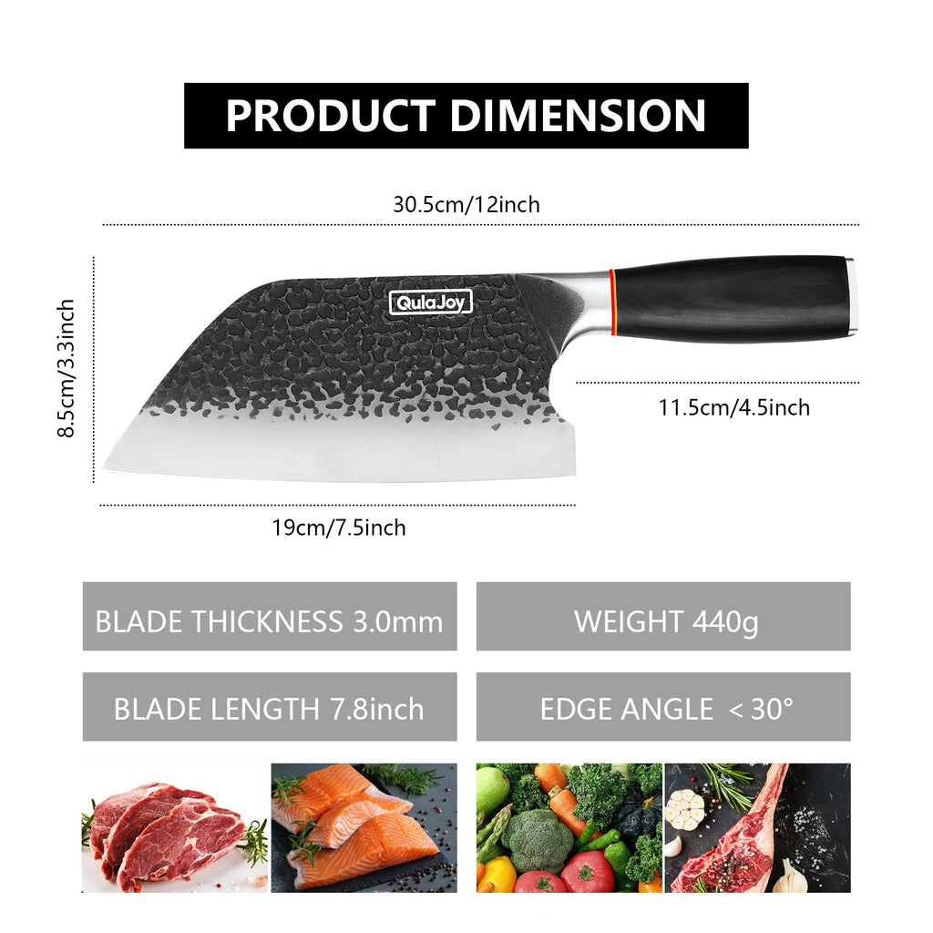 7-Inch High-Carbon Meat Cleaver