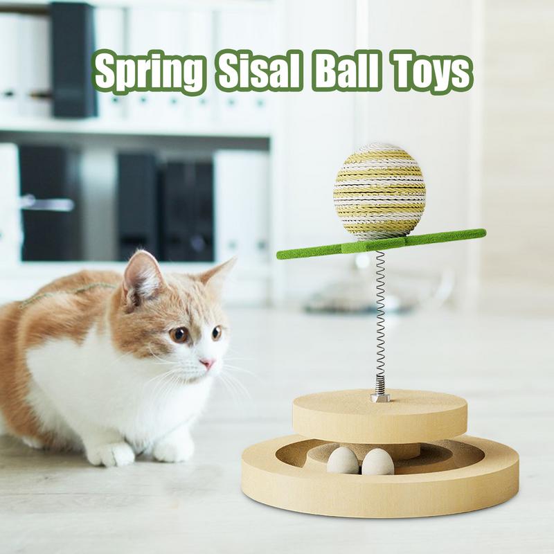 Sisal Scratch Pad with Ball Track