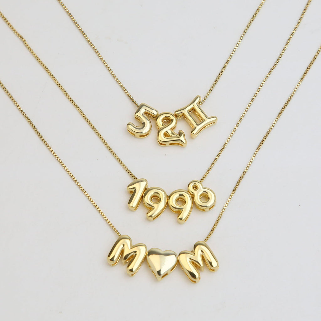 Initial Letter Pendant Necklace