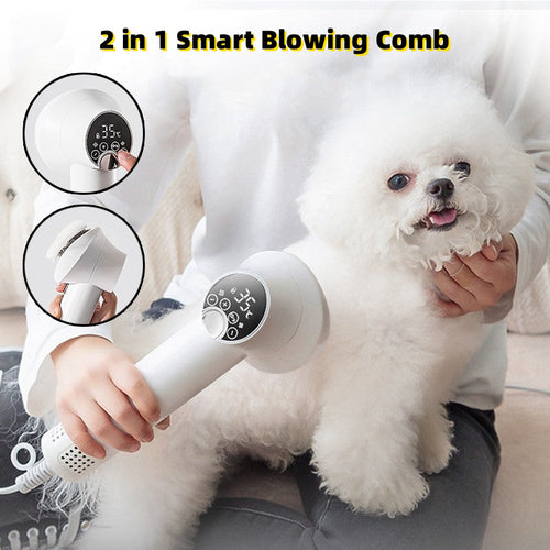 2-in-1 Pet Grooming Dryer & Brush