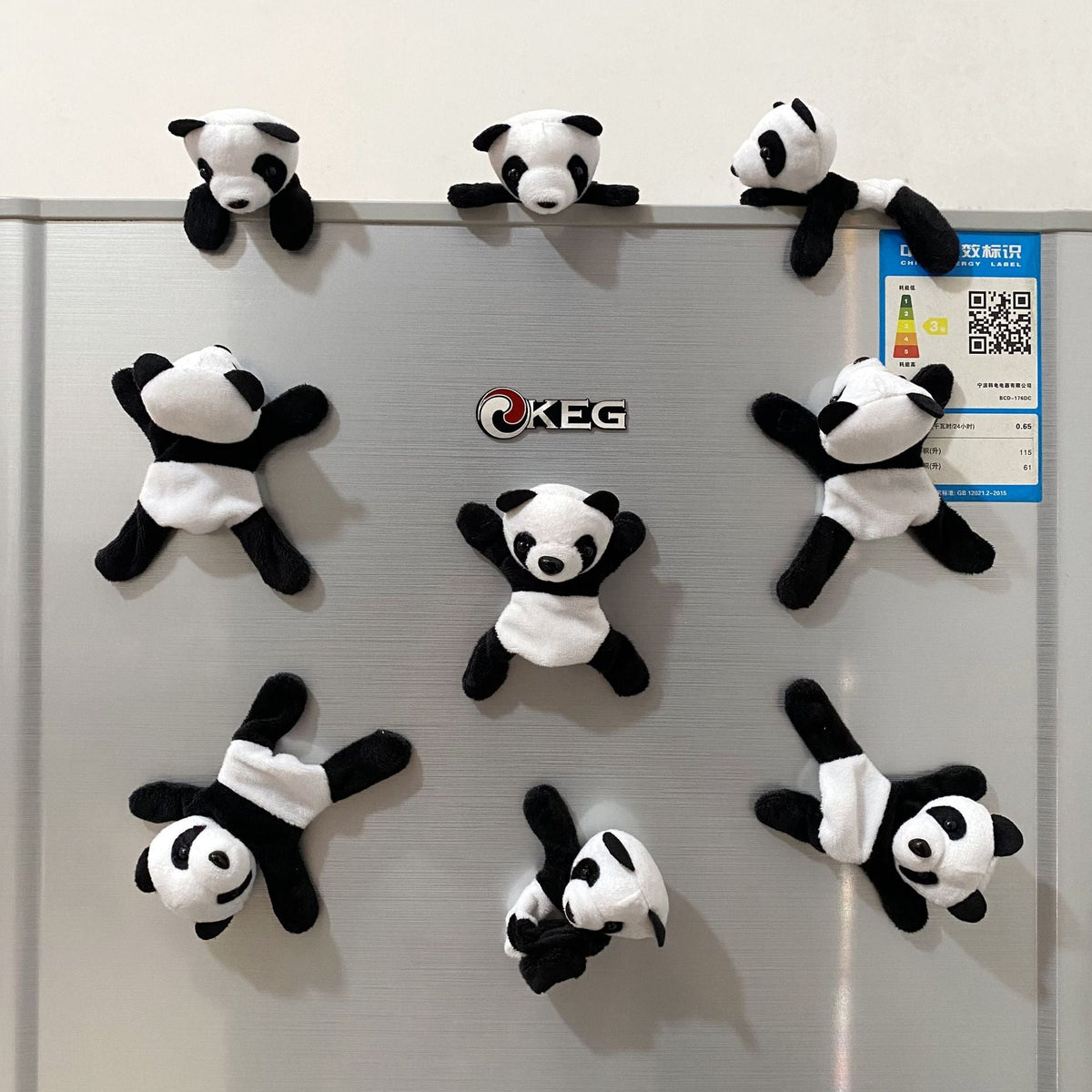 Plush Panda Fridge Magnet