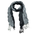 Gray Jacquard Winter Scarf