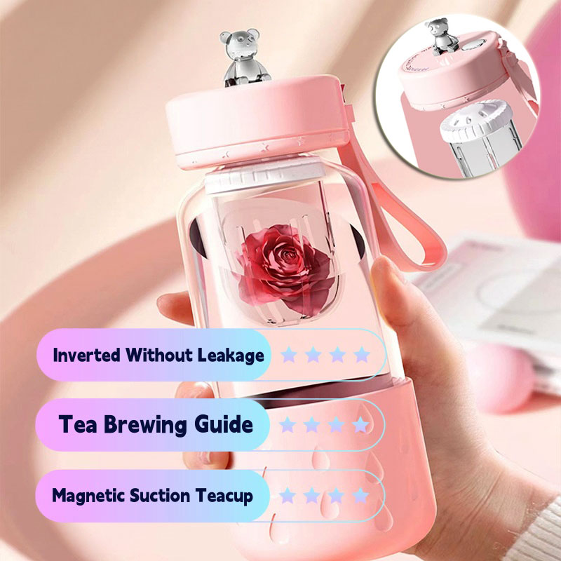 Glass Tea Infuser Tumbler