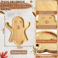 Ghost-Shaped Wooden Serving Tray