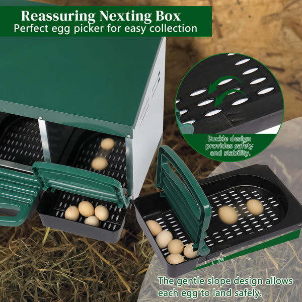3-Compartment Chicken Nesting Box