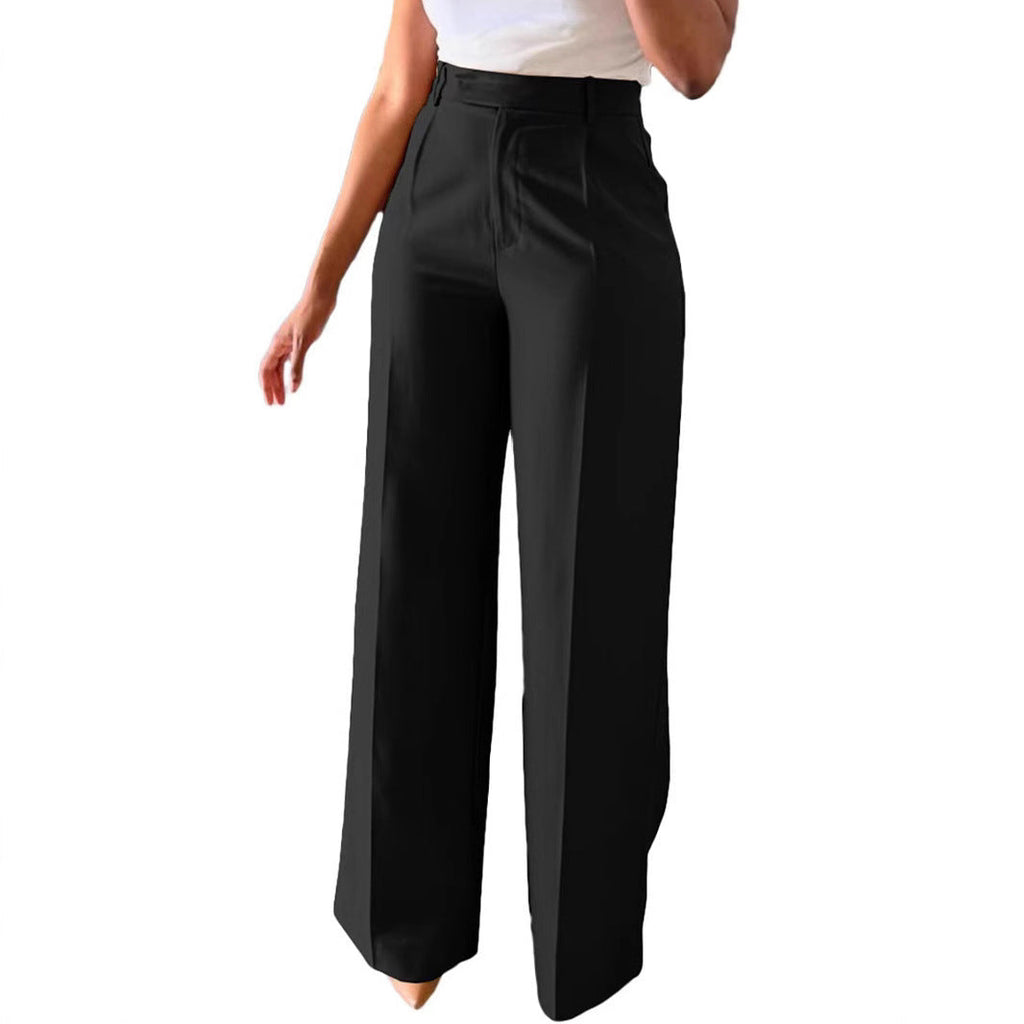 Women's High-Waist Wide-Leg Trousers