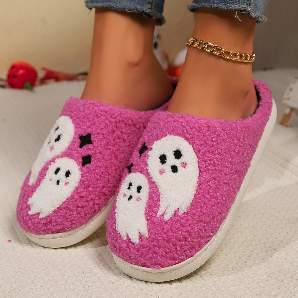 Cute Ghost Plush Slippers