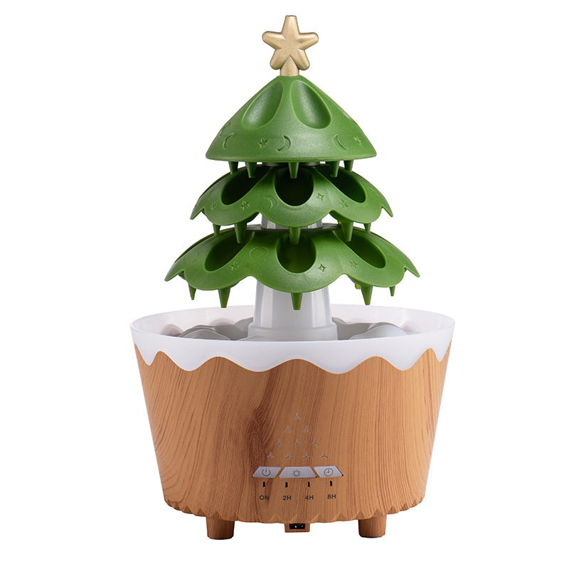 Wood-Grain Aroma Diffuser with Remote