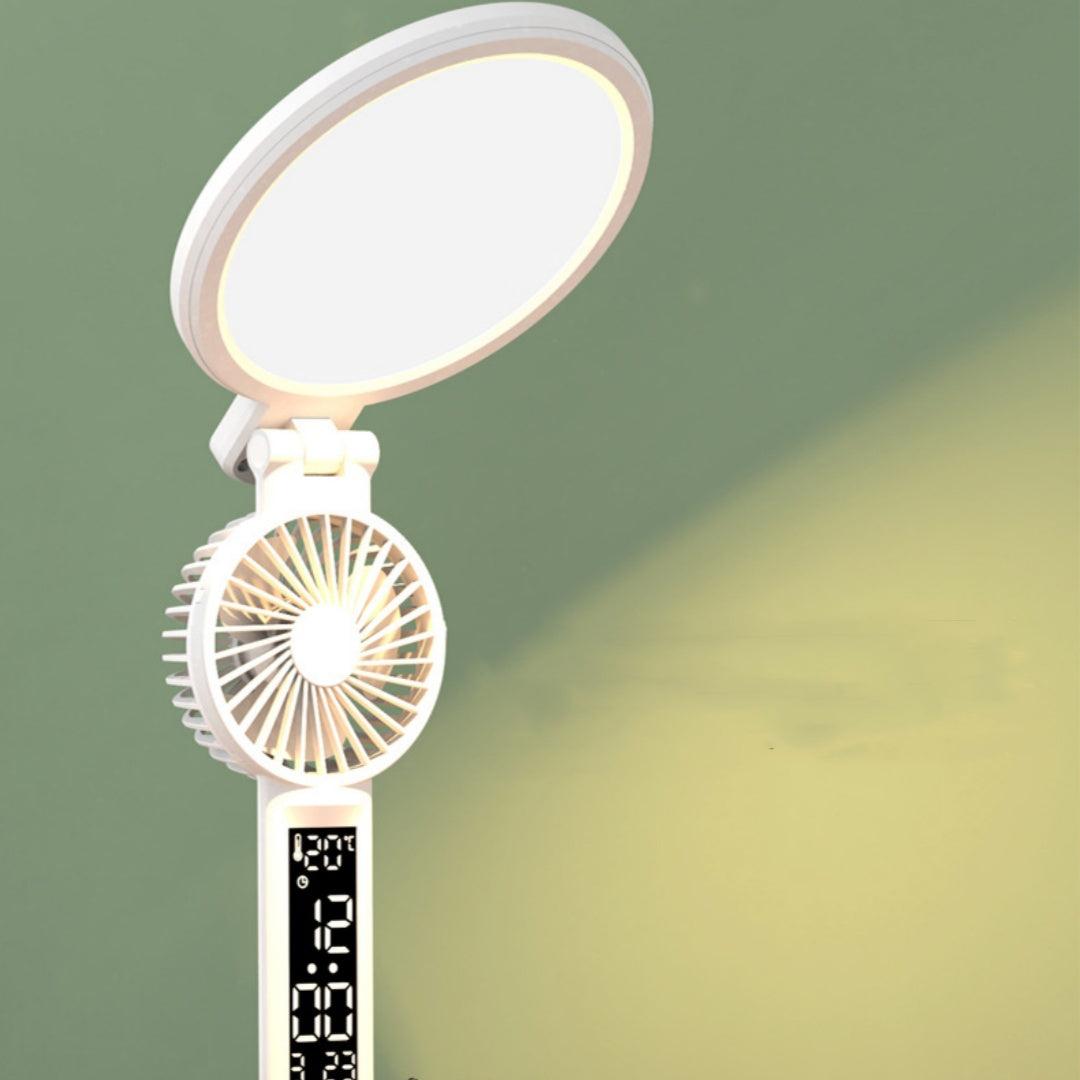 Rechargeable Desk Lamp with Clock