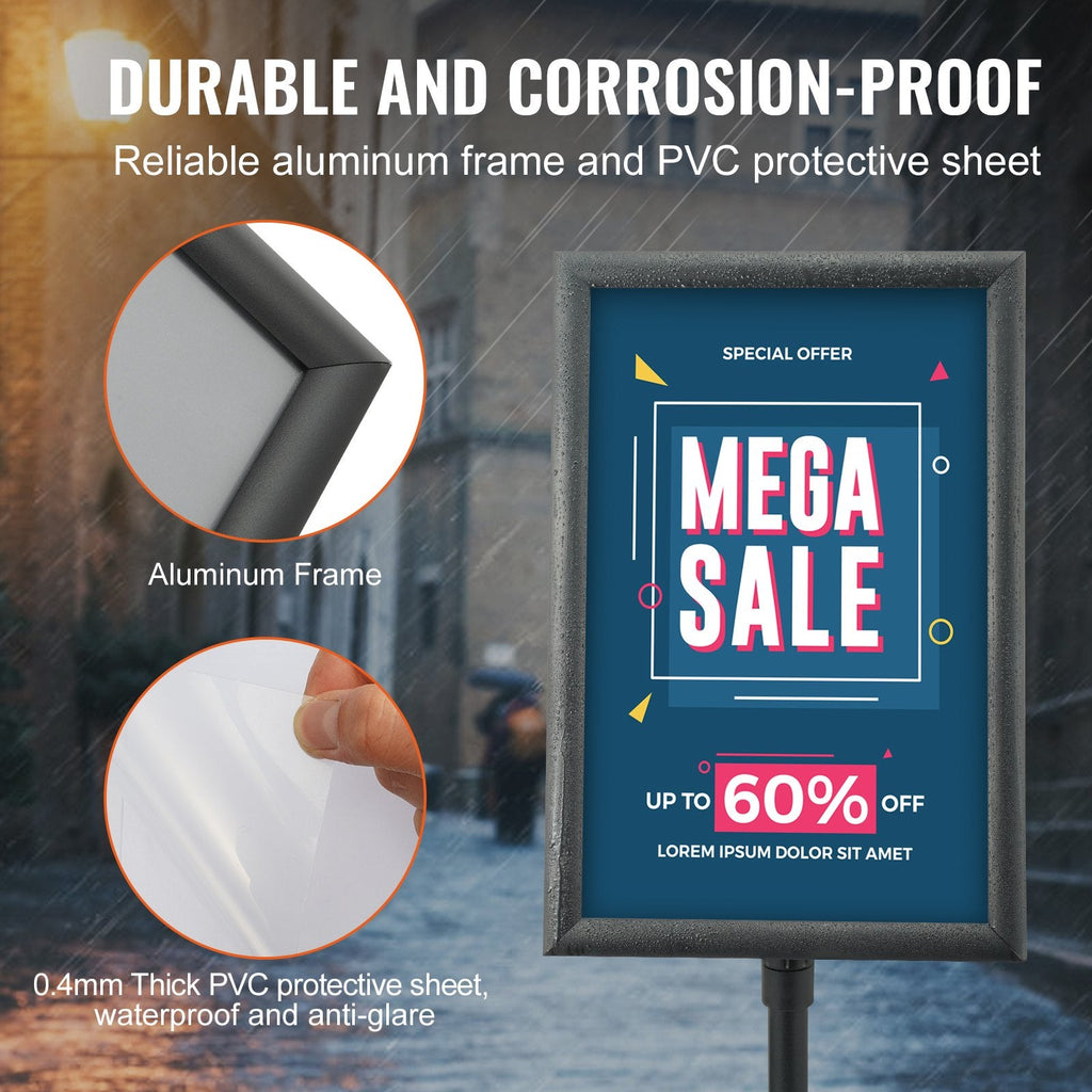 Adjustable Pedestal Sign Stand (11 x 17")