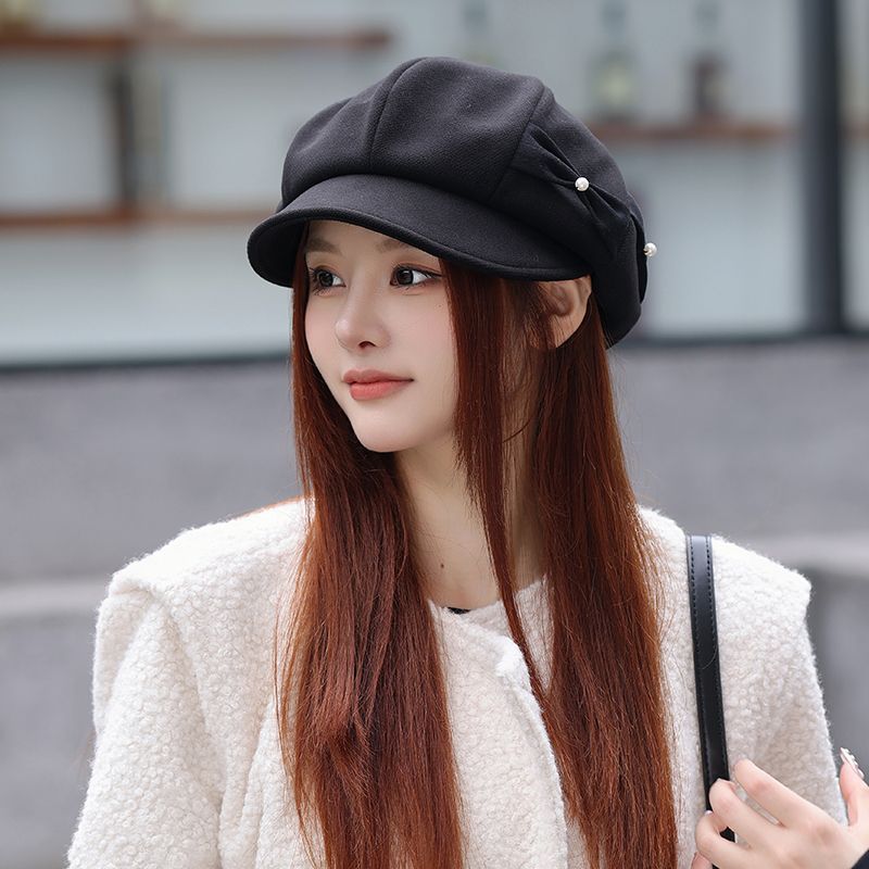 Pearl Bow Beret