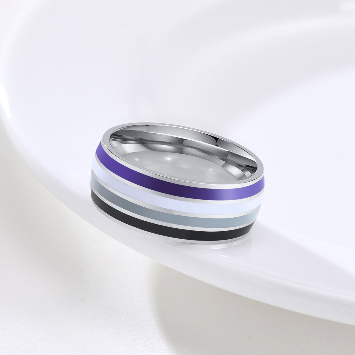 Rainbow Titanium Steel Ring
