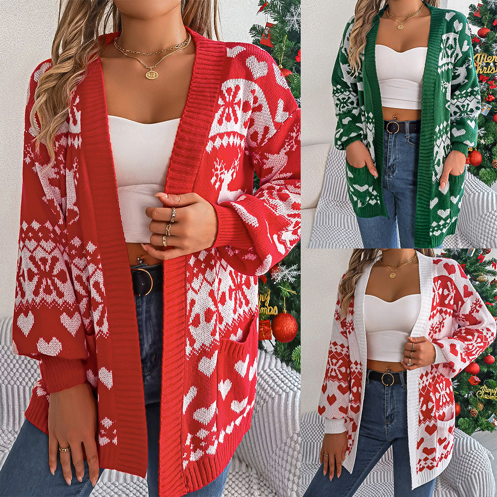 Reindeer Christmas Cardigan