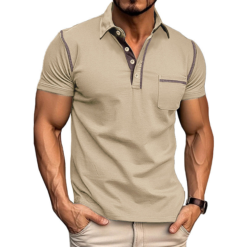 Men's Knit Henley Polo
