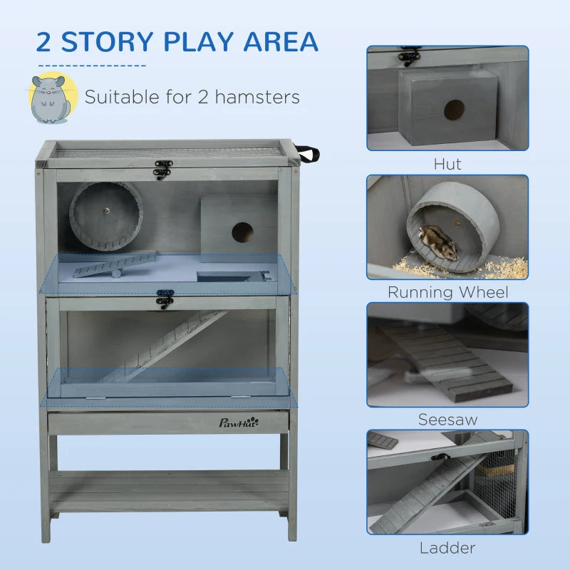 5-Tier Wooden Hamster Habitat