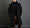 Men's Mid-Length Wool-Blend Overcoat