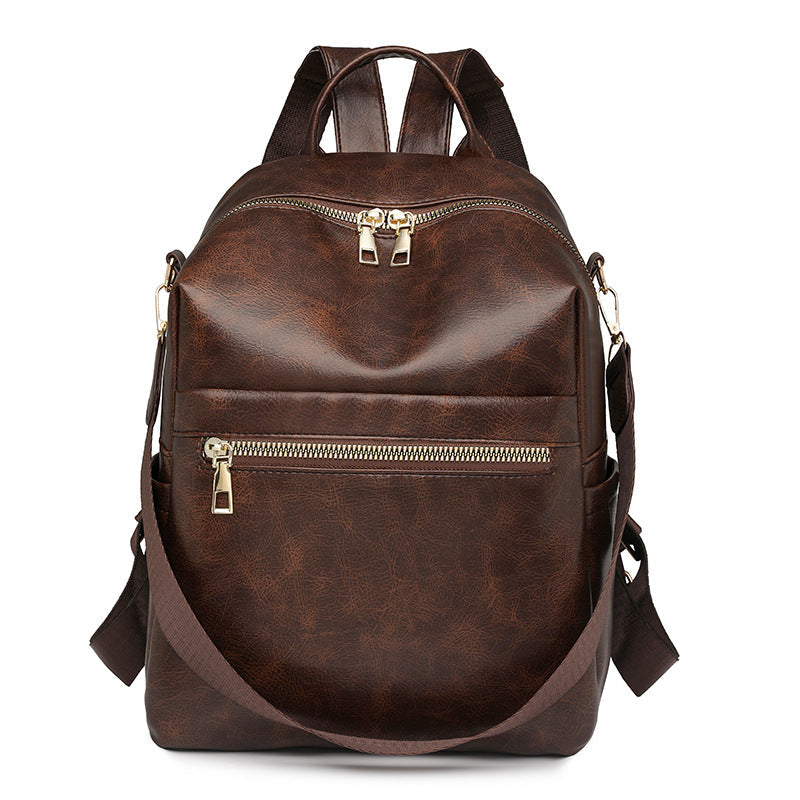 PU Leather Travel Backpack