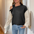 Women's Sequin Off-Shoulder Hoodie