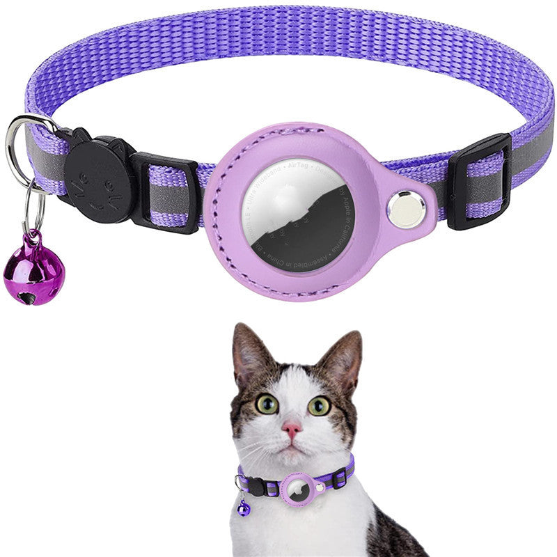 Reflective Collar with AirTag Holder